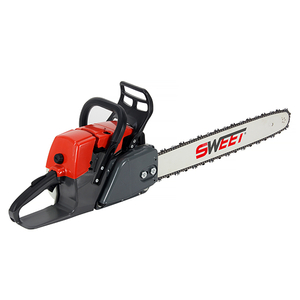 Excellent quality 2 stroke single cylinder forced air cooling tree cutting garden wood cutting portable 381 Chain Saw 72.2cc